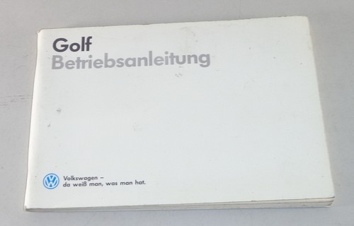Operating instructions golf - operating,
