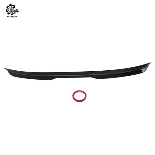 Gloss black rear roof spoiler - black,