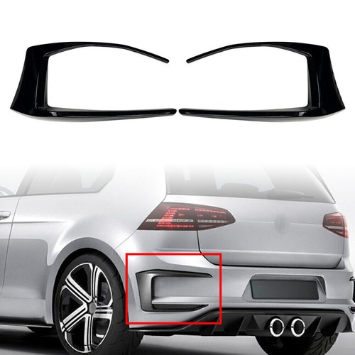 Black rear bumper spoiler - rear,