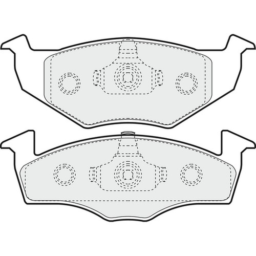 Brake pads set - for, vw