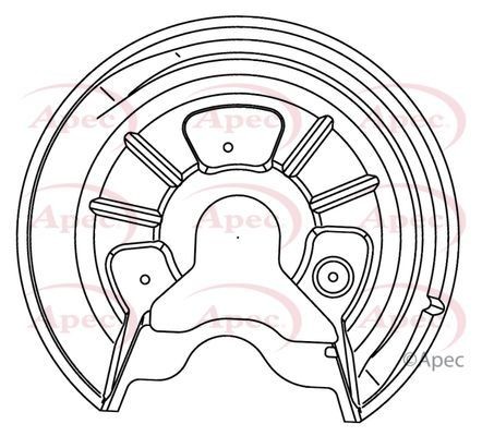 Apec rear right - rear, brake